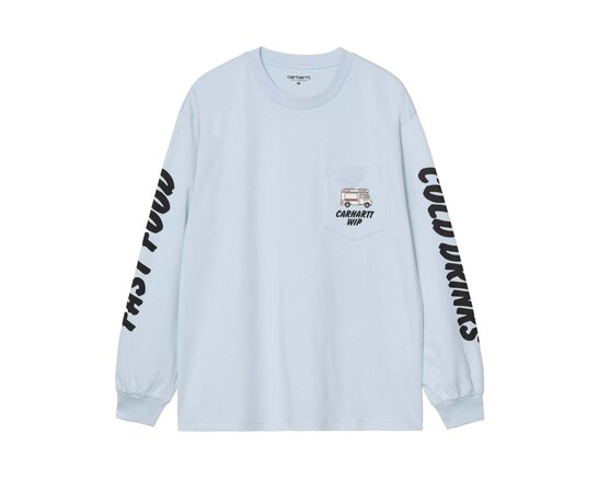 Carhartt WIP L/S Cold Drinks T-shirt Icaria I036216.3IG.XX.03