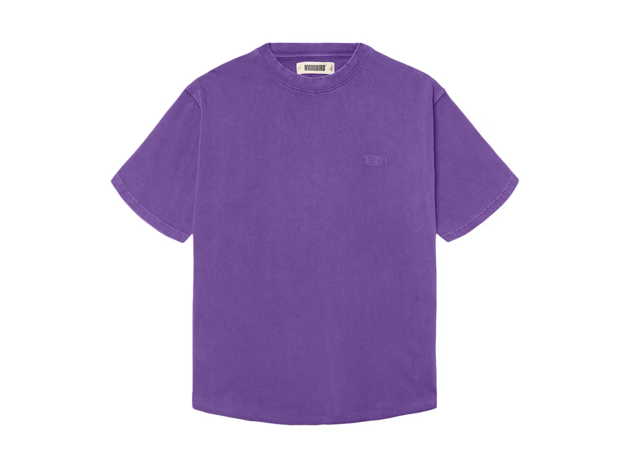 Woodbird WBBaine Washed Tee Washed Purple 2446 431