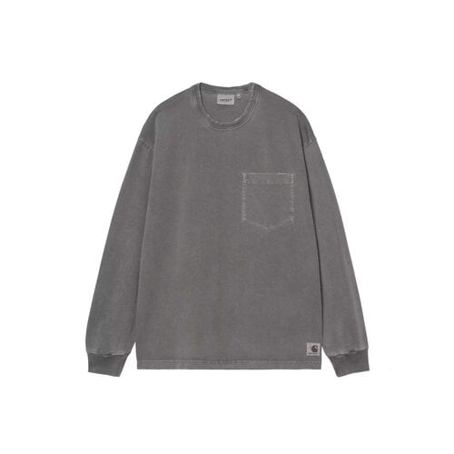 L/S Torion Pocket T-shirt Black Grind Wash I035958.89.B7.03