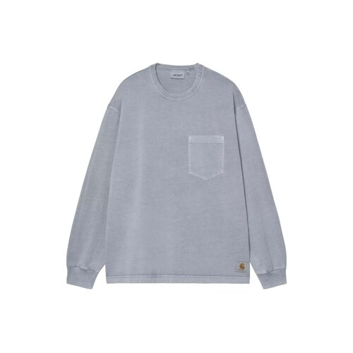 L/S Torion Pocket T-shirt Office Blue Grind Wash I035958.3GB.B7.03