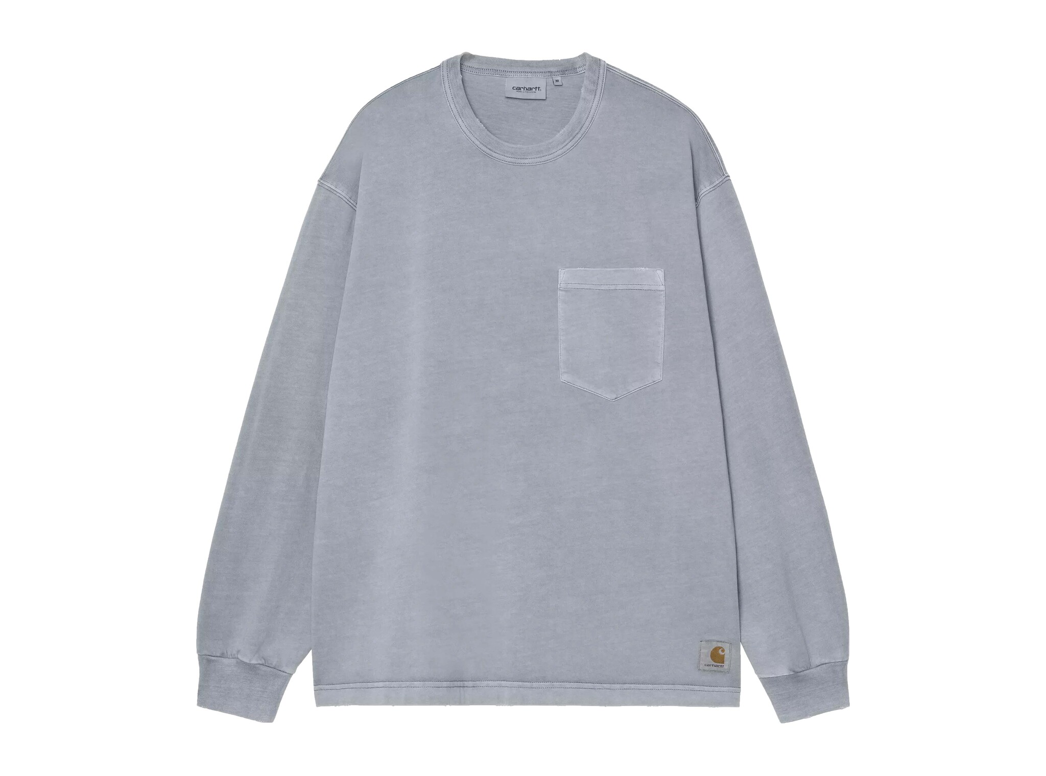 Carhartt WIP L/S Torion Pocket T-shirt Office Blue Grind Wash I035958.3GB.B7.03