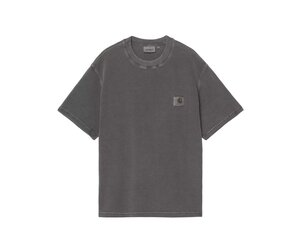 Carhartt WIP S/S Nelson Waffle T-shirt Black Garment Dyed I036185