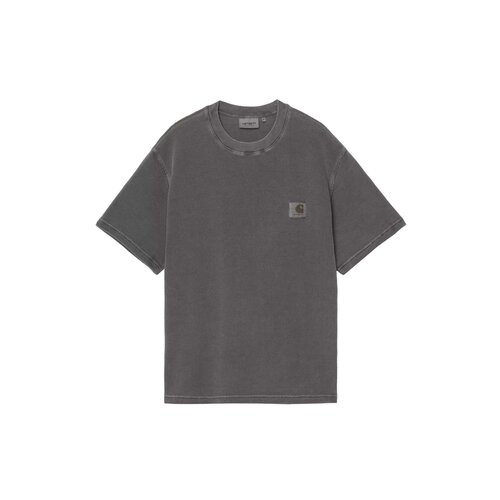 S/S Nelson Waffle T-shirt Black Garment Dyed I036185.89.GD.03