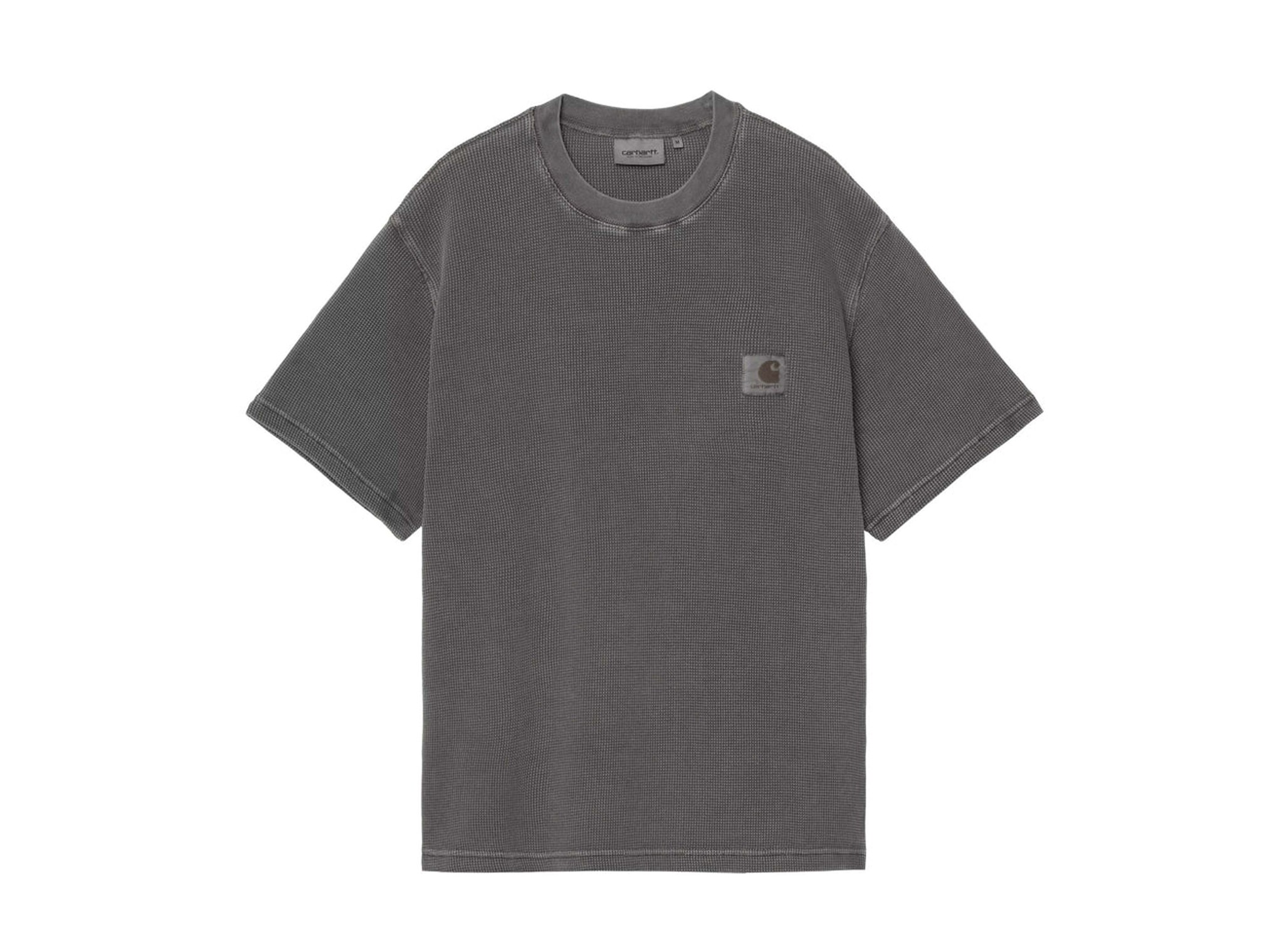 Carhartt WIP S/S Nelson Waffle T-shirt Black Garment Dyed I036185.89.GD.03