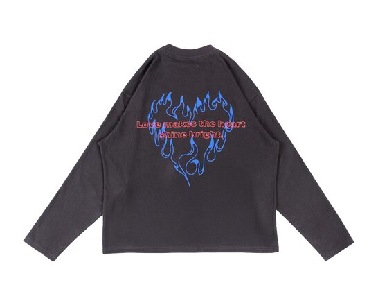 Bruut Love Longsleeve Washed Black BT2681 001