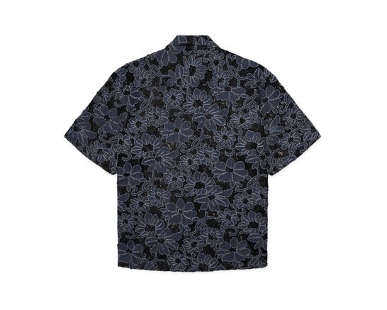 Woodbird WBWang Denim Lace Shirt Blue Black 2626 703