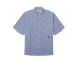 Woodbird WBWang Stripe EMB Shirt Blue White 2626 707