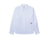 Woodbird WBBuzo Stripe EMB Shirt White Blue 2626 710