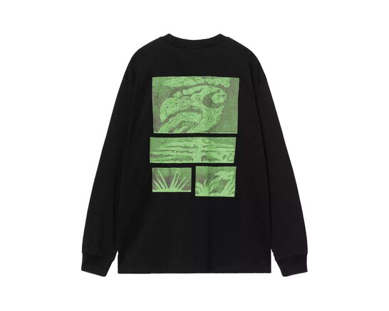 Carhartt WIP L/S Emerge T-shirt Black Stone Washed I036210.89.06.03