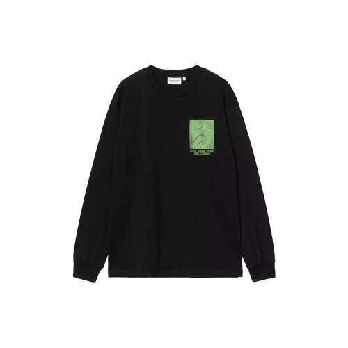 L/S Emerge T-shirt Black Stone Washed I036210.89.06.03