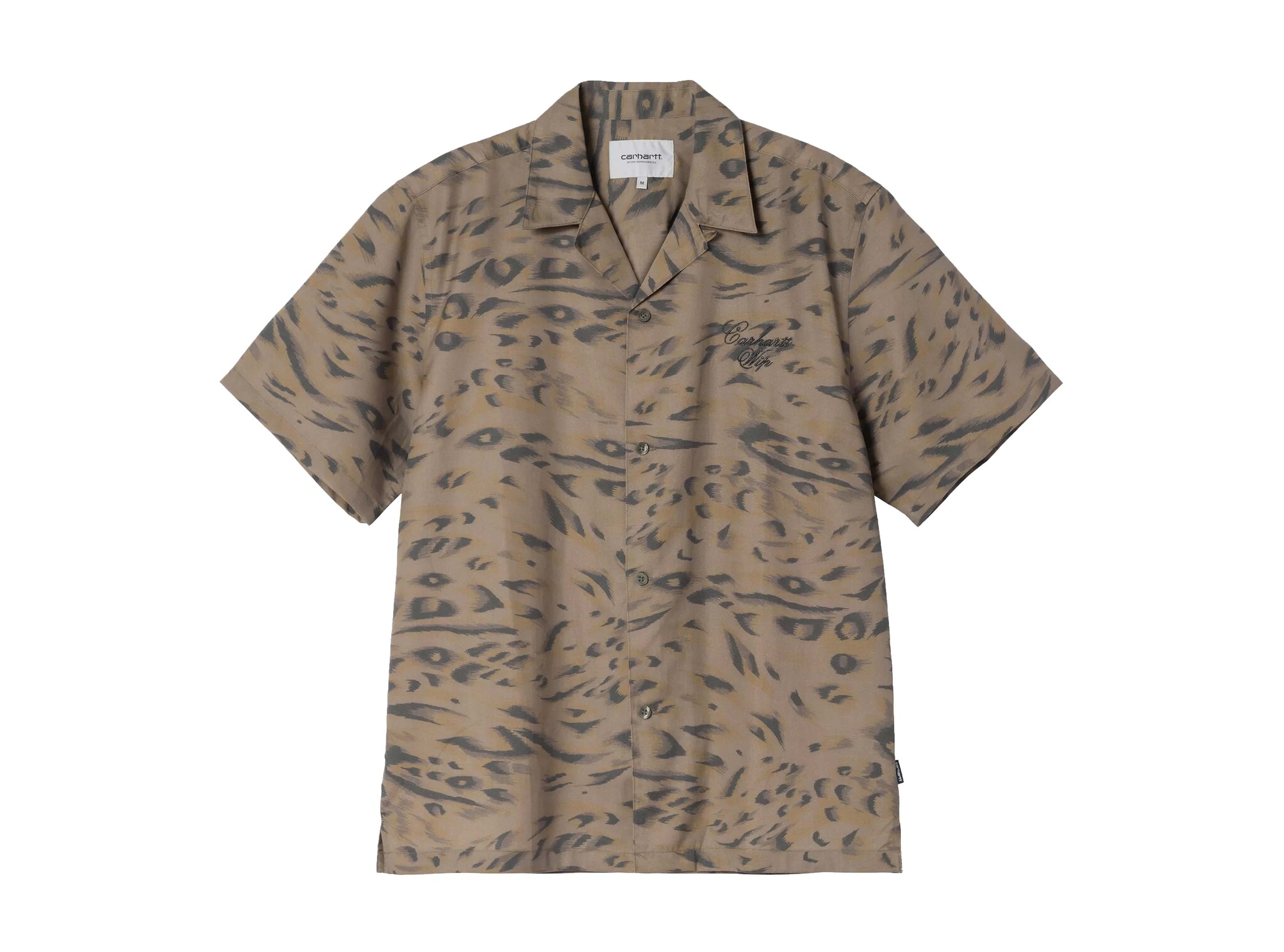 Carhartt WIP SS Travon Shirt Duck Feather Print Cypress Black I036808 3