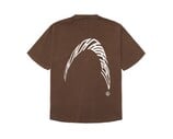 Woodbird WBBaine Warp Acid Tee Washed Brown 2626 404
