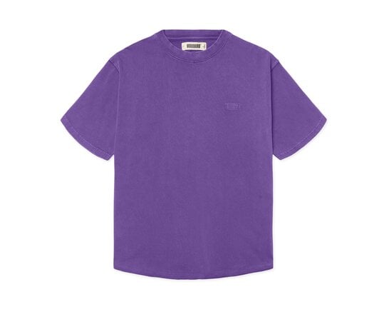 Woodbird WBBaine Warp Acid Tee Washed Purple 2626 404