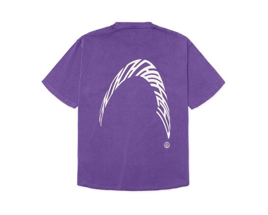 Woodbird WBBaine Warp Acid Tee Washed Purple 2626 404