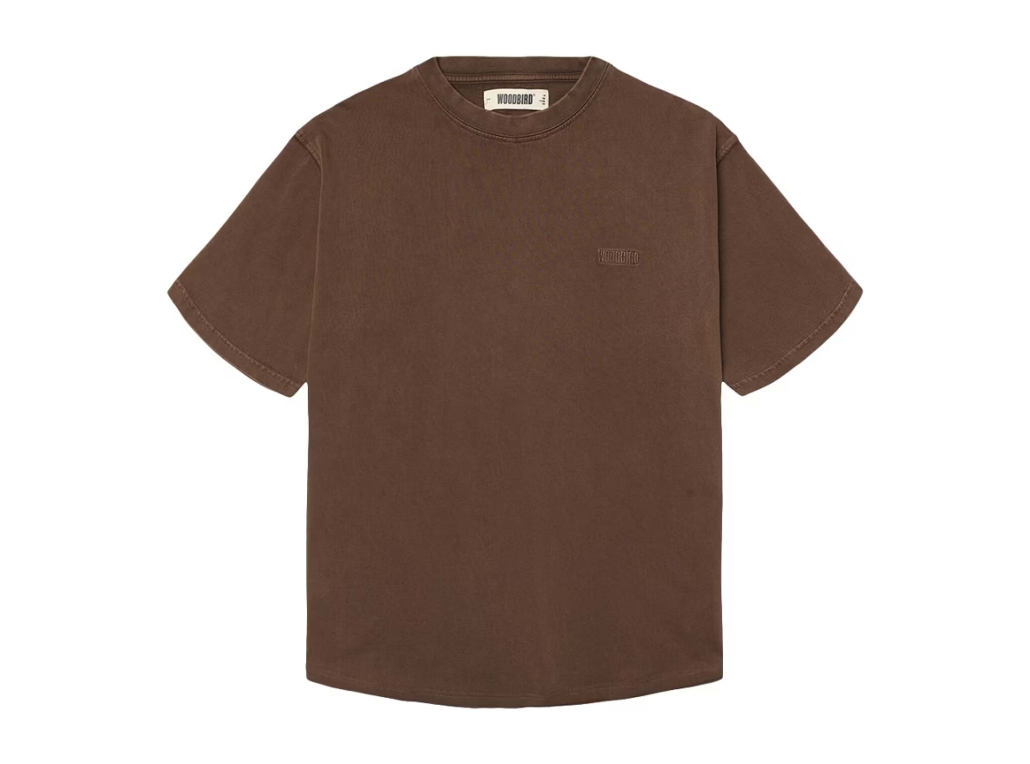 Woodbird WBBalo Washed Tee Washed Brown 2515 410