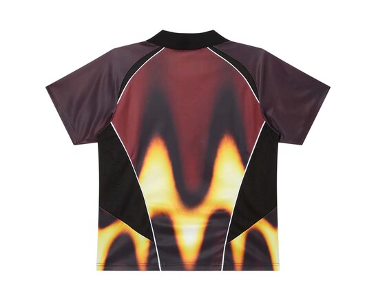 Obey Blurred Soccer Jersey Red 131080378