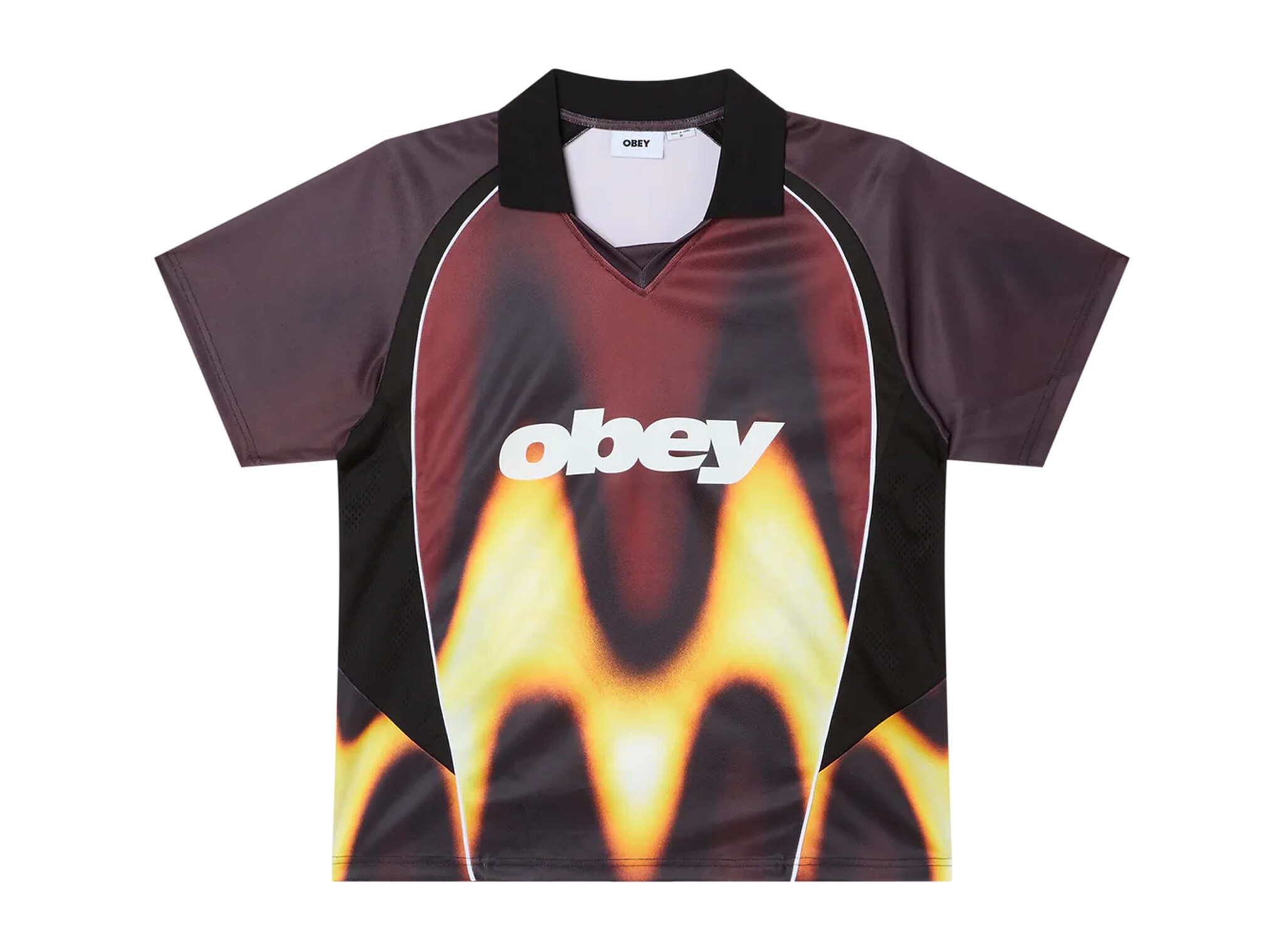 Obey Blurred Soccer Jersey Red 131080378