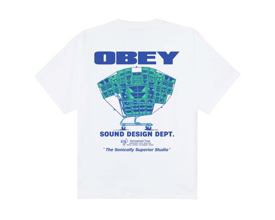 Obey Sound Design Dept. Tee White 168024358