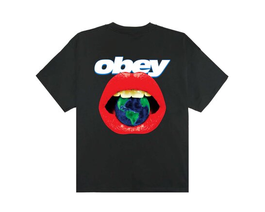 Obey Lips Tee Vintage Black 168024359