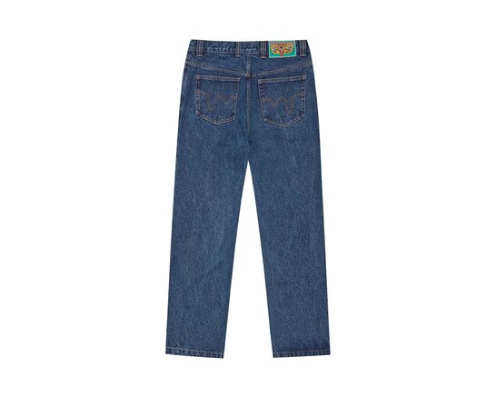 ICECREAM Running Dog Double Scoop Denim Pant Mid Wash Blue ICD002