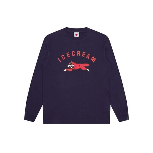 Arch Running Dog LS T-shirt Navy ICLT26273