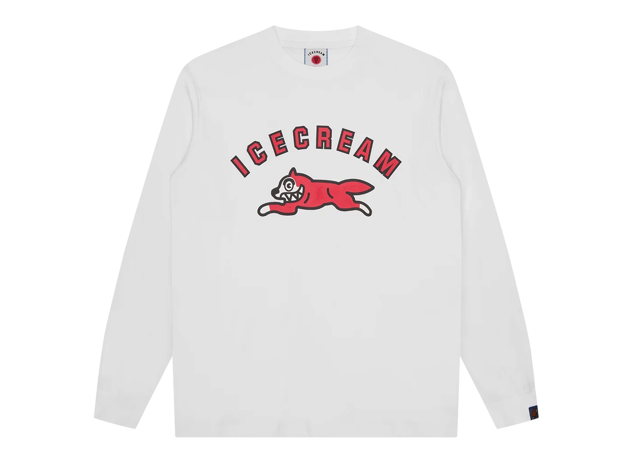 Arch Running Dog LS T-shirt White ICLT26273 ICECREAM Arch Running Dog LS T-shirt White ICLT26273