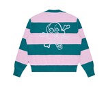 ICECREAM Cones & Bones Striped Knitted Cardigan Pink Green Stripe ICKN26225