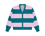 ICECREAM Cones & Bones Striped Knitted Cardigan Pink Green Stripe ICKN26225