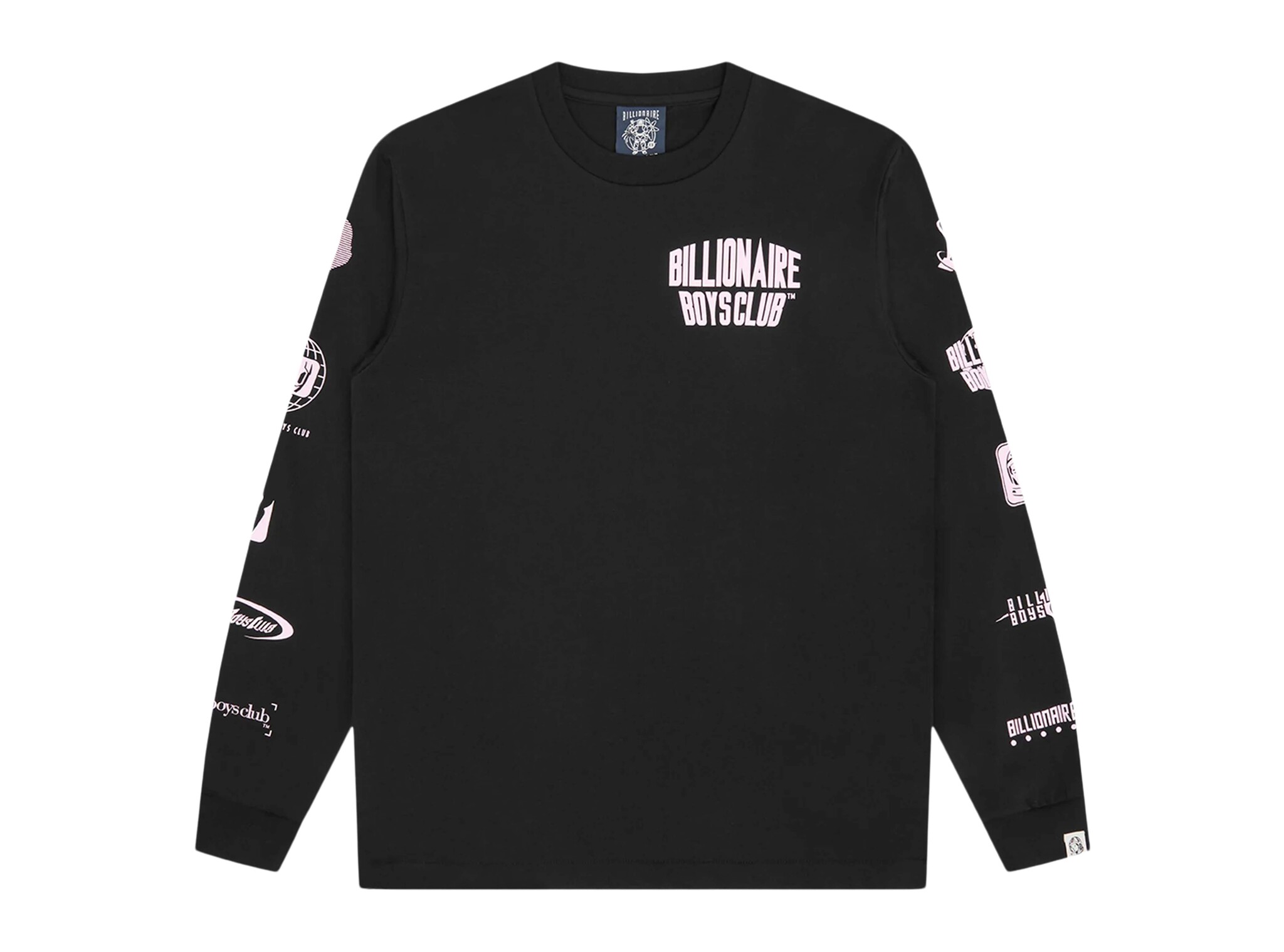 Multi Logo LS T-shirt Black BBLT26274 Billionaire Boys Club Multi Logo LS T-shirt Black BBLT26274