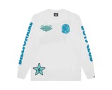 Billionaire Boys Club Multi Graphic LS T-shirt White Blue B25437