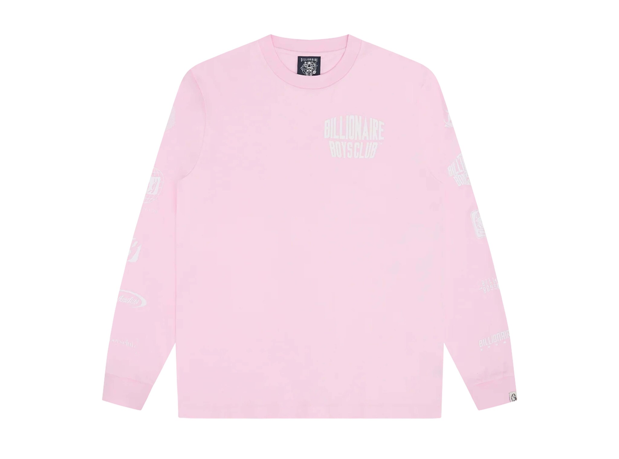 Multi Logo LS T-shirt Pink BBLT26274 Billionaire Boys Club Multi Logo LS T-shirt Pink BBLT26274