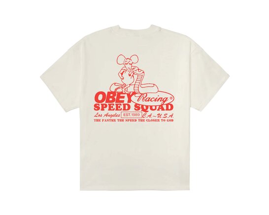 Obey Speed Squad Tee Vintage White 168024386