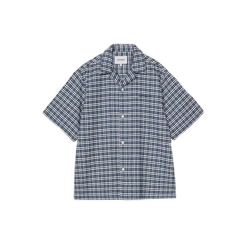 S/S Kander Shirt Kander Check Blue River I036194 17