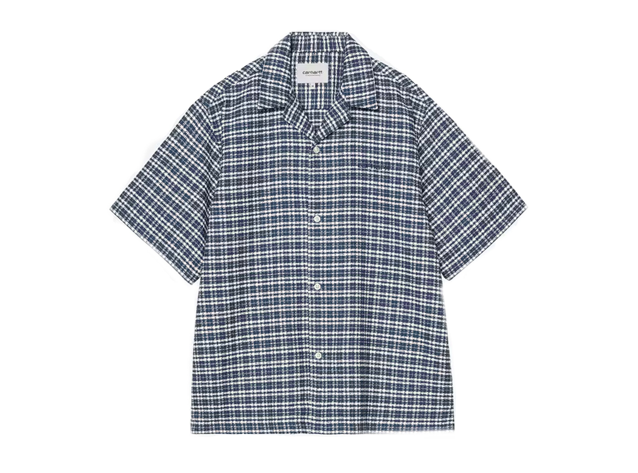 Carhartt WIP S/S Kander Shirt Kander Check Blue River I036194 17