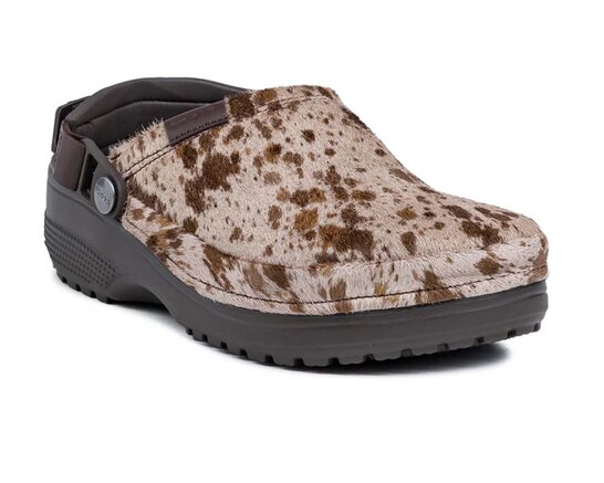 Classic Crafted Pony Hair Clog Espresso 214047 206 Crocs Classic Crafted Pony Hair Clog Espresso 214047 206