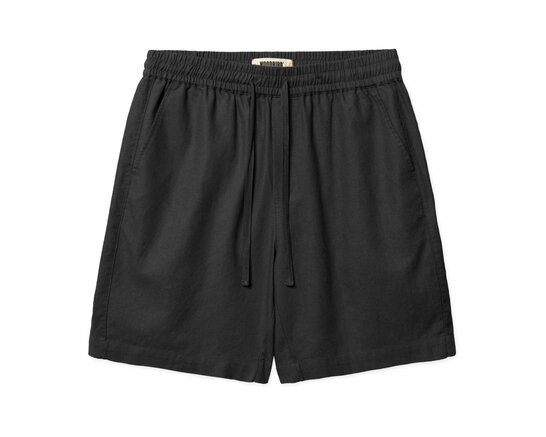 WBBommy Linen Shorts Black 2616 313 Woodbird WBBommy Linen Shorts Black 2616 313