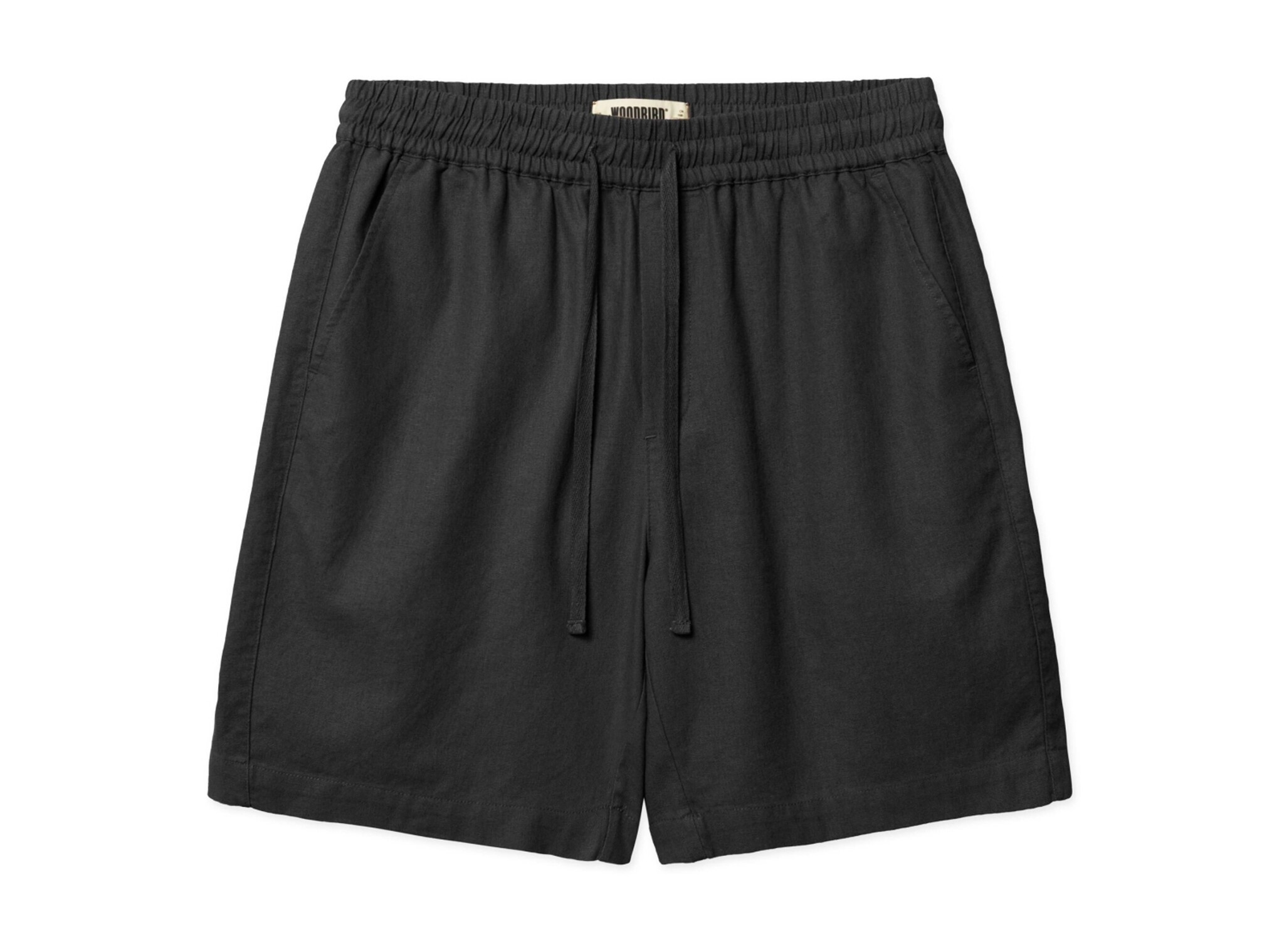 WBBommy Linen Shorts Black 2616 313 Woodbird WBBommy Linen Shorts Black 2616 313