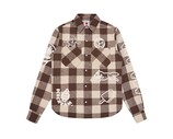 Multi Logo Check LS Shirt Brown ICSH26219 ICECREAM Multi Logo Check LS Shirt Brown ICSH26219