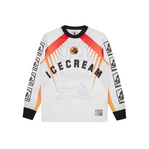 Moto Racer LS Mesh Shirt White ICSS26248