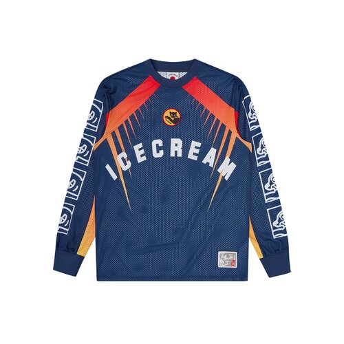 Moto Racer LS Mesh Shirt Navy ICSS26248