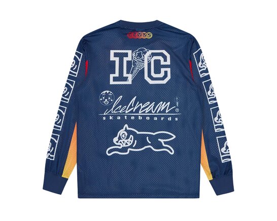 Moto Racer LS Mesh Shirt Navy ICSS26248 ICECREAM Moto Racer LS Mesh Shirt Navy ICSS26248