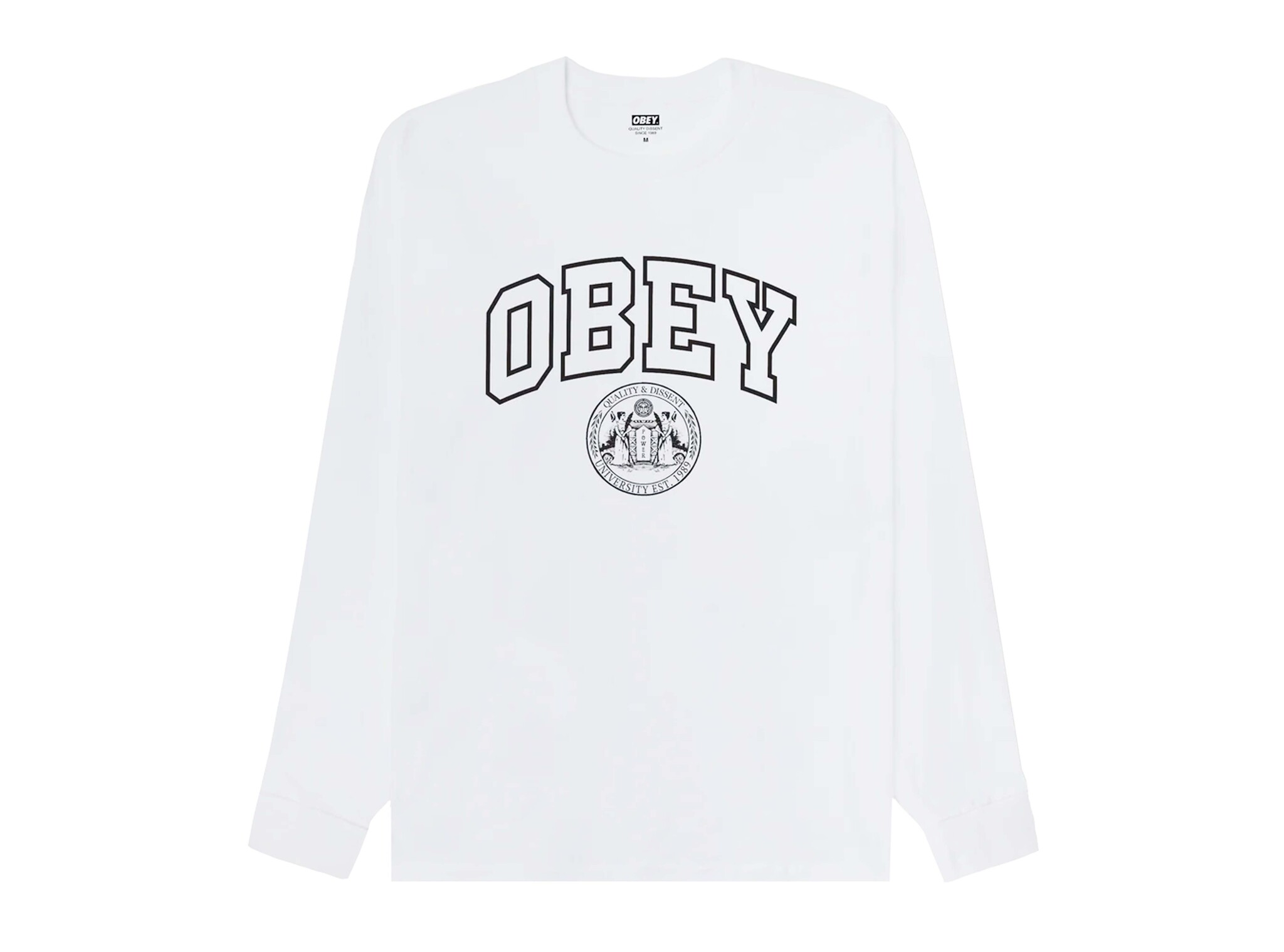 University Tee White 163554335 Obey University Tee White 163554335