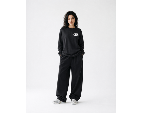 Capital Longsleeve Washed Black BT2684-001 Bruut Capital Longsleeve Washed Black BT2684-001