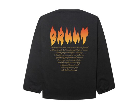 Chaharshanbe Longsleeve Washed Black BT2686-001 Bruut Chaharshanbe Longsleeve Washed Black BT2686-001