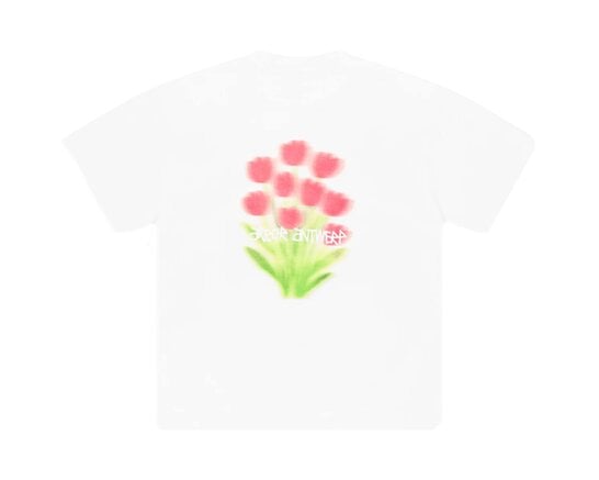 Tulip Bloom T-shirt White TS-TULI-BLOO Arbor Antwerp Tulip Bloom T-shirt White TS-TULI-BLOO