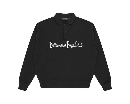 Billionaire Boys Club Signature Collared Crew Black BBCR26342