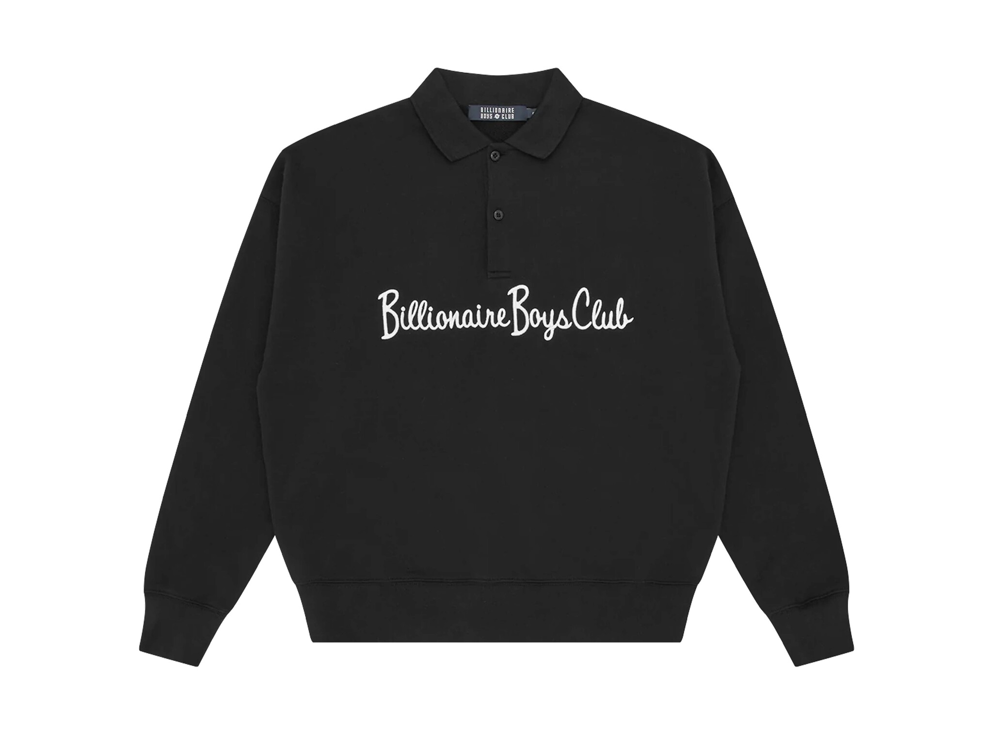 Billionaire Boys Club Signature Collared Crew Black BBCR26342
