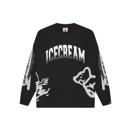 Halftone Multi Logo LS Black ICLT26252