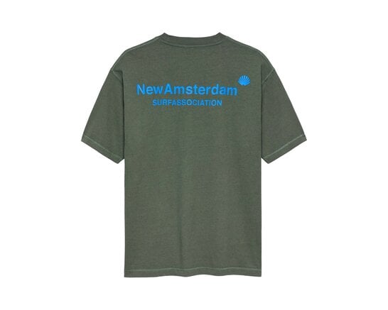 New Amsterdam Surf Association Logo Tee Teal Deep Sea 2602070003