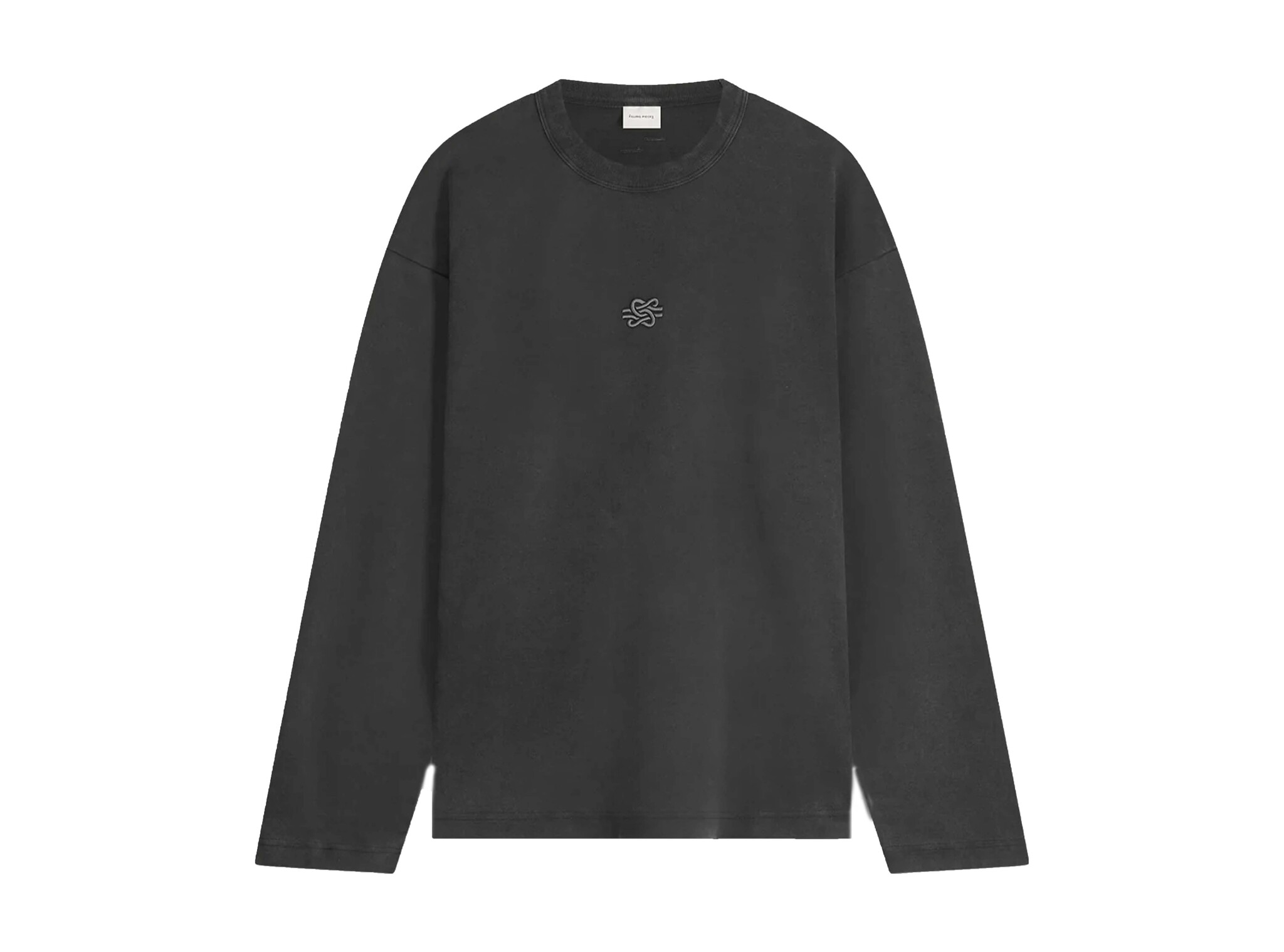 Filling Pieces Clothing Longsleeve Boxy Embroidered Vintage Black 412631501284